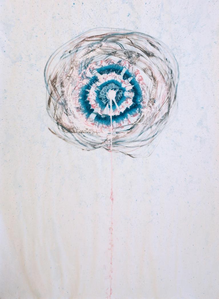Pauline Bazignan acrylique/papier 114x83cm Pauline Bazignan acrylique/papier 114x83cm