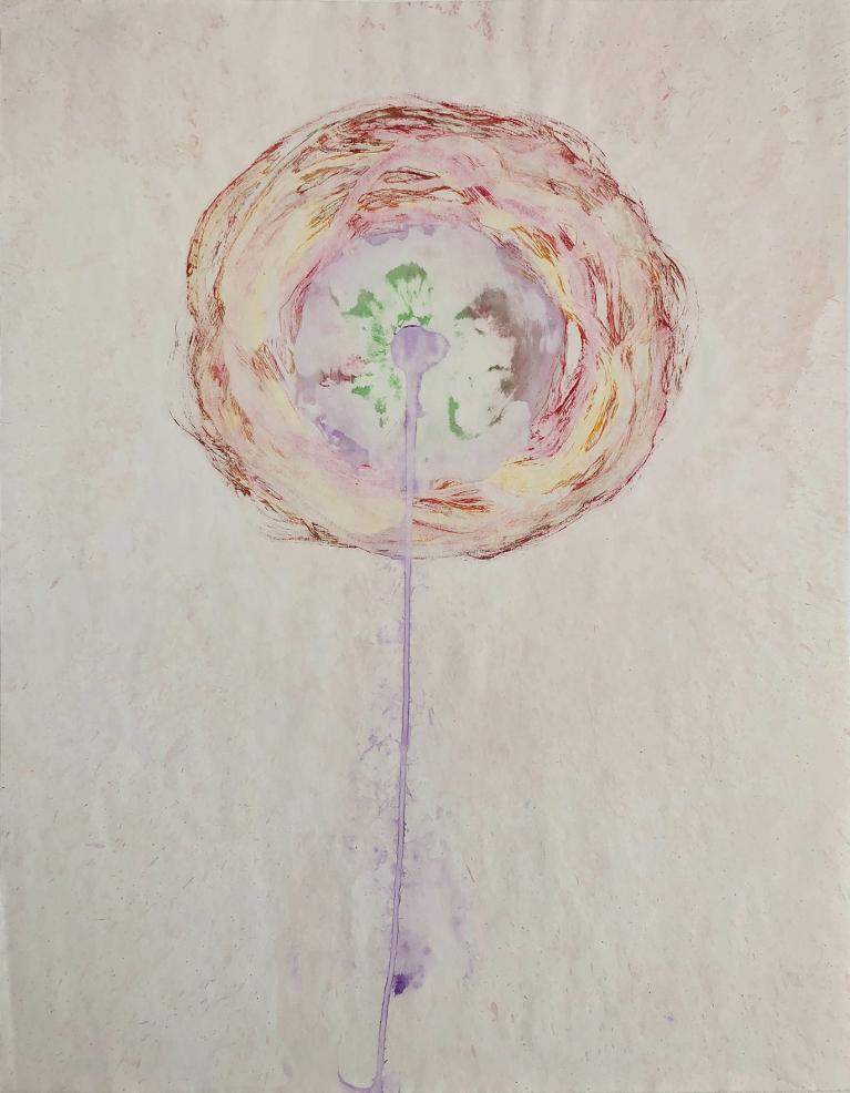 Pauline Bazignan acrylique/papier 56x45cm Pauline Bazignan acrylique/papier 56x45cm