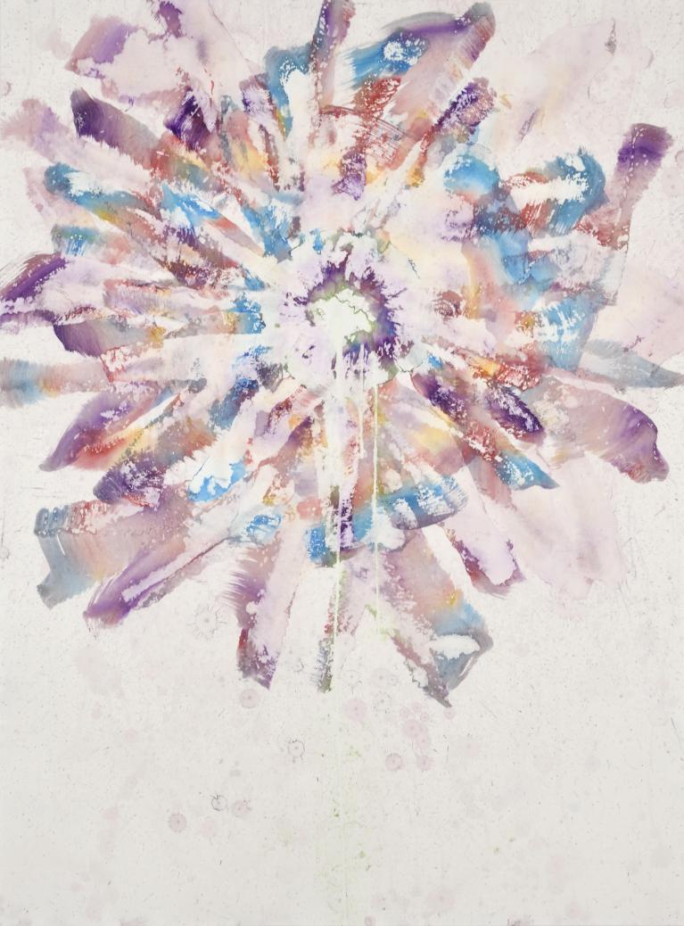 Pauline Bazignan acrylique/papier 114x83cm Pauline Bazignan acrylique/papier 114x83cm